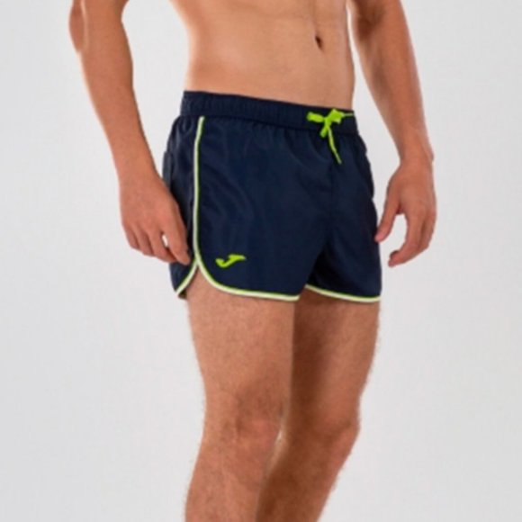Joma Swimming Trunks Large Navy Blue & Lime Green NWT for Men - Picture 2 of 9